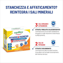 Carica l'immagine nel visualizzatore di Gallery, Equilibra Magnesio e Potassio 3 Formula Potenziata, 20 Bustine, Arancia