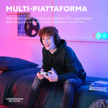 Carica l&#39;immagine nel visualizzatore di Gallery, Trust Gaming GXT 415 Zirox Cuffie Gaming Leggere con Driver da 50 mm per PC, Xbox, PS4, PS5, Switch, Mobile, Jack Audio 3.5 mm, Cavo 2m, Cuffie con Microfono Over-Ear - Nero