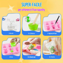 Carica l'immagine nel visualizzatore di Gallery, Kit Squishy Silicone Liquido Luminosi Fai Da Te per Bambini, Taba Squishy Kit Fai da Te, 1:1 AB Squishy Gomma Siliconica