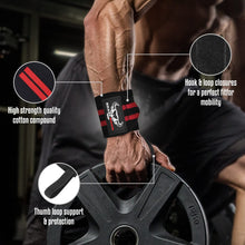 Carica l&#39;immagine nel visualizzatore di Gallery, Beast Rage Polsiere Palestra Sollevamento Fasce da Polso Cinghie Donna &amp; Uomo Polsini Palestra per Gym Bodybuilding Crossfit Calistenics,Polsini, bendaggi per Il Polso