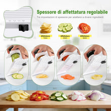 Carica l'immagine nel visualizzatore di Gallery, Ibergrif M526 Mandolina, Affettatrice Verdure Regolabile 1–4 mm