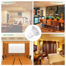Carica l'immagine nel visualizzatore di Gallery, Yiahin Lampadine LED GU10, 5W equivalente a 50W, 6000K bianco Fredda, 450 lumen, lunga durata, basso consumo, non dimmer