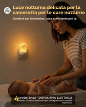 Carica l'immagine nel visualizzatore di Gallery, Luce Notturna Bambini da Presa Animali, Lucina Notte Neonato LED Regolabile