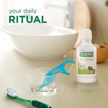 Carica l'immagine nel visualizzatore di Gallery, GUM EASY-FLOSSERS | Forcelle interdentali | Rimuove la placca e i residui di cibo tra i denti| Rivestimento al fluoro e 