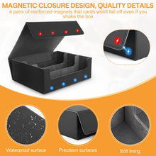 Carica l'immagine nel visualizzatore di Gallery, talifoca Deck Box per Carte MTG, Capacità di 1800+ Carte, Magnetic Flip Deck Box, Scatola di Carte da Collezione box Por