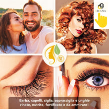 Carica l&#39;immagine nel visualizzatore di Gallery, OLIO DI RICINO PURISSIMO, Uso Cosmetico, Pressato a Freddo Stimola la Crescita di Ciglia, Sopracciglia, Barba e Capelli, Rinforzante Per le Unghie, Ideale per la Pelle - 100ml