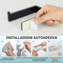 Carica l'immagine nel visualizzatore di Gallery, Sayayo Porta Carta Igienica Adesivo Portarotolo Carta Igienica Nero