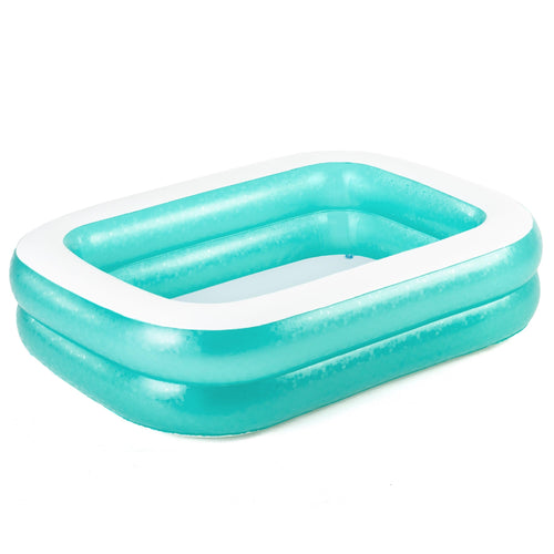 Bestway 54005 Piscina per famiglie gonfiabile trasparente, 200 x 146 x 48 cm - verde