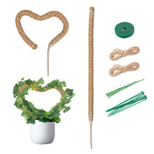 Carica l'immagine nel visualizzatore di Gallery, Mcbazel 2 Pezzi di Tubi in Muschio di Cocco Flessibili da 70 cm per Piante Rampicanti con Legacci, Tuteur Ideale per Mon