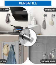 Carica l'immagine nel visualizzatore di Gallery, 2 Ganci Ventosa 304 Acciaio Inossidabile Extra Forte, Appendini per Asciugamani Bagno e Cucina Senza Fori, Ganci Ventosa
