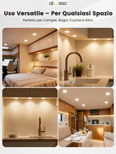 Carica l'immagine nel visualizzatore di Gallery, ALUSSO 6 x Faretto LED da Incasso 12-24V Downlight IP44
