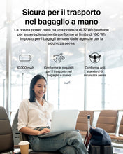 Carica l'immagine nel visualizzatore di Gallery, Belkin BoostCharge Power Bank 10000mAh con Cavo USB-C Integrato - Blu