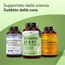 Carica l'immagine nel visualizzatore di Gallery, Nutravita Vitamina D3 K2 MK7-240 Compresse