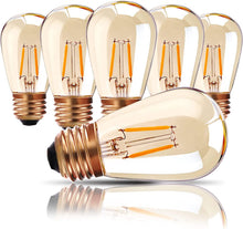 Carica l'immagine nel visualizzatore di Gallery, Genixgreen Lampadina LED E27 S14/ST45 Edison 1W a Filamento Luce Calda