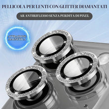 Carica l'immagine nel visualizzatore di Gallery, Copri Fotocamera per iPhone 17 Pro e 17 Pro Max, Glitter Argento