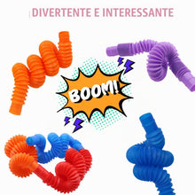 Carica l'immagine nel visualizzatore di Gallery, CONNECTION Giocattoli Sensoriali Mini Pop Tubes,Mini Tubi Pop Giocattolo per Bambini 24 Giocattolo educativo e sensorial