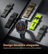 Carica l'immagine nel visualizzatore di Gallery, MoKo Cinturini QuickFit 22 mm per Garmin Fenix 9/9 Pro/8/8 Pro (47 mm)