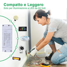 Carica l'immagine nel visualizzatore di Gallery, REYLAX Trasformatore LED 24V 20W 0.83A Dimmerabile Triac &amp; 0/1-10V