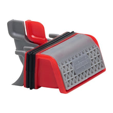 Carica l'immagine nel visualizzatore di Gallery, Wirquin 30723382 - Membrana Slim+ con filtro per capelli rimovibile per scarico doccia rosso e grigio