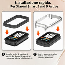 Carica l'immagine nel visualizzatore di Gallery, BDIG Metallo Cinturino Compatibile con Cinturini Xiaomi Smart Band 9 Active/Redmi Smart Band 3 Donna,Cinturino Doppie Ma