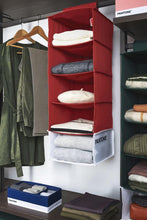 Carica l'immagine nel visualizzatore di Gallery, PANTONE - Organizer Armadio Salvaspazio da Appendere 5 Scomparti Abiti e Accessori, Organizzatore Armadio Verticale Pieghevole, Divisori per Armadio Interno Portaoggetti e Vestiti 84x30x30 cm