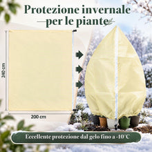 Carica l'immagine nel visualizzatore di Gallery, 1 pezzi Sacco Tessuto Non Tessuto per Piante 80g/m², 200x240cm