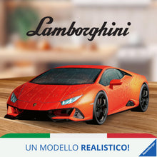 Carica l&#39;immagine nel visualizzatore di Gallery, Ravensburger - Puzzle 3D, Lamborghini Huracán Evo Arancione, per Adulti e Bambini 8+ Anni, Idea Regalo, Modellismo Auto, 156 Pezzi, 32 accessori