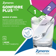 Carica l'immagine nel visualizzatore di Gallery, Zymerex GONFIORE PLUS | 14+14 bustine | Gonfiore addominale | Probiotici e prebiotici | Equilibrio flora intestinale | M