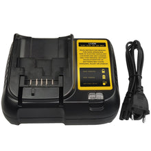 Carica l'immagine nel visualizzatore di Gallery, TOPBATT DCB107 sostituto del caricabatterie per Dewalt 10,8~20V 3A con indicatore LED caricabatterie