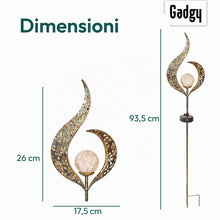 Carica l'immagine nel visualizzatore di Gallery, Gadgy Set 2 Lanterne Solari da Esterno LED