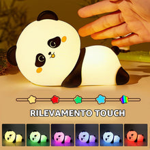 Carica l'immagine nel visualizzatore di Gallery, BORDEAG Luce Notturna Bambini, Lampada Notturna con Timer, Touch, Neonato, Panda, Ricaricabile per Ragazzi Ragazze