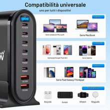 Carica l'immagine nel visualizzatore di Gallery, 500W USB C Charger, Caricatore USB Multiplo 8 Porte