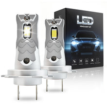 Carica l'immagine nel visualizzatore di Gallery, Lampadina H7 LED auto 130W 36000lm, 800% luminosità, luce Bianca Fredda 6500K, IP68, 99% Compatibile, 90000h Vita Utile,