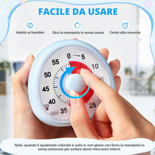 Carica l'immagine nel visualizzatore di Gallery, Diboniur Timer Visivo per Bambini Ricaricabile, Silenzioso, 60 Minuti