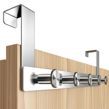 Carica l'immagine nel visualizzatore di Gallery, Menz Appendiabiti Per Porta in Acciaio INOX per Appendere - Robusto Appendiabiti da Porta con Ganci per Porta in Design 