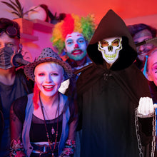 Carica l'immagine nel visualizzatore di Gallery, Aragallant Costumi Halloween, Mantello con Cappuccio Halloween, Morte Costume di Halloween con Falce, Maschera Scheletri
