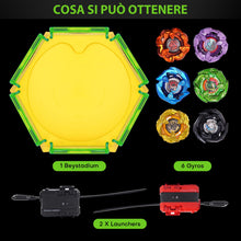 Carica l'immagine nel visualizzatore di Gallery, DEZAWRTY X Trottola Stadio Set da Battaglia con X Acceleration Rail