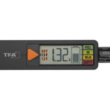 Carica l'immagine nel visualizzatore di Gallery, TFA Dostmann BatteryCheck Tester per batterie (AAA, AA, C, D), 98.1126.01, pila a bottone, batteria di blocco, indicator