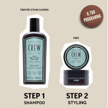 Carica l'immagine nel visualizzatore di Gallery, American Crew Fiber, Cera Capelli Uomo, Tenuta Forte &amp; Finish Opaco, Texturizza &amp; Ispessisce i Capelli, 85g