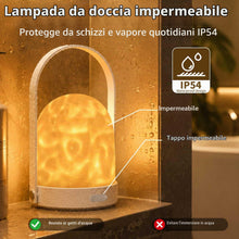 Carica l'immagine nel visualizzatore di Gallery, Lampada da doccia impermeabile, proiettore luminoso con 16 colori, lampada da doccia con touch e telecomando, lampada da