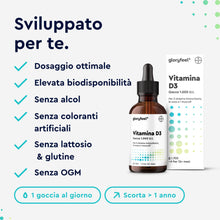 Carica l'immagine nel visualizzatore di Gallery, Vitamina D3 1000 UI per Goccia, 50ml (1700 Gocce), Eletto PRODOTTO DELL'ANNO 2025, Supporta Ossa, Denti e Sistema Immuni
