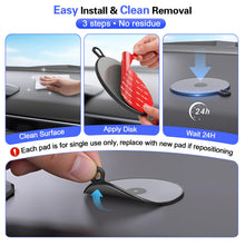 Carica l'immagine nel visualizzatore di Gallery, volport Disco Adesivo per Cruscotto ed Parabrezza 95 mm, Base Autoadesiva Resistente alle Alte Temperature per Supporti 