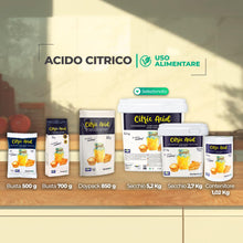 Carica l'immagine nel visualizzatore di Gallery, Nortembio Acido Citrico Alimentare in Polvere 5,2 kg – Qualità Gourmet – Correttore di Acidità 100% Naturale – Ideale pe