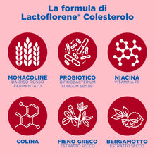 Carica l'immagine nel visualizzatore di Gallery, Lactoflorene Colesterolo, Integratore per il Controllo del Colesterolo, con Monacolina K, Probiotici e Bergamotto, 2 Pac