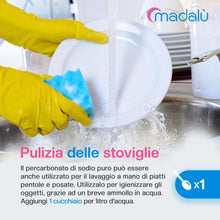 Carica l'immagine nel visualizzatore di Gallery, Percarbonato di Sodio per Bucato Puro (1 Kg, 170 Lavaggi) Smacchiatore Bucato, Sbiancante, Smacchiante, Igienizzante Nat