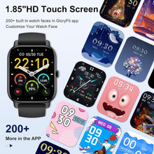 Carica l'immagine nel visualizzatore di Gallery, Smartwatch Uomo Donna, 100+ Sportive Fitness Tracker con Sonno Contapassi Cardiofrequenzimetro, 1.85" Smartwatch con Eff