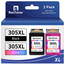 Carica l&#39;immagine nel visualizzatore di Gallery, BunToner 305 xl compatibile con cartucce hp 305 nero e colore per inchiostro stampante hp 305 per HP Deskjet 2700 2720 2720e 4120e 4100e Envy 6020e