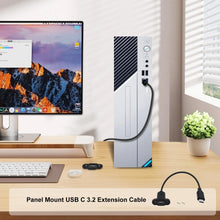 Carica l'immagine nel visualizzatore di Gallery, Prolunga USB C 3.2 per Montaggio a Pannello 20Gbps Cavo Prolunga USB C Maschio Femmina per Laptop, Tablet, Cellulare (Ne