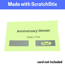 Carica l&#39;immagine nel visualizzatore di Gallery, 150 pezzi, Gratta e Vinci Personalizzato Adesivi, Scratch Sticker - 48 x 15mm, Grigio Rettangolo