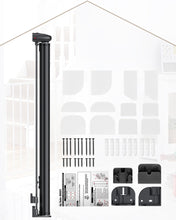 Carica l'immagine nel visualizzatore di Gallery, HOMGEN Cancelletto per Bambini Estensibile 0-180cm Cancello per Scale Retrattile Durevole Alto 86 cm Cancello Retrattile per Bambini Cancelletto di Sicurezza per Cani Cancello Retrattile Antistrappo